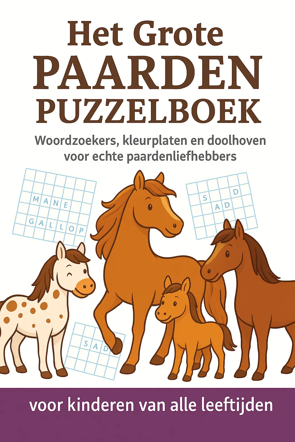Omslag van Het Grote Paarden Puzzelboek